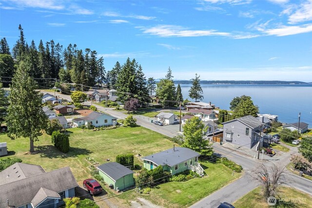 967 High Rd, Camano Island, WA 98282 - aerial perspective of suburban area featuring a nearby body of water