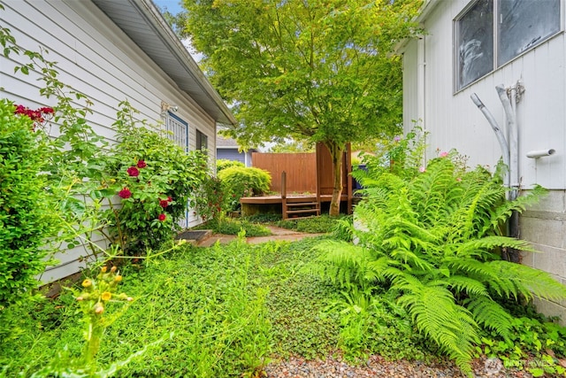 3626 E J St, Tacoma, WA 98404 - view of yard featuring a wooden deck