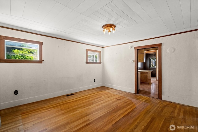 3626 E J St, Tacoma, WA 98404 - unfurnished room with wood-type flooring and ornamental molding