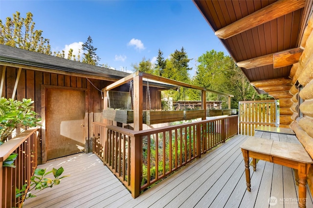 1416 Marietta Ave, Bellingham, WA 98226 - view of wooden deck