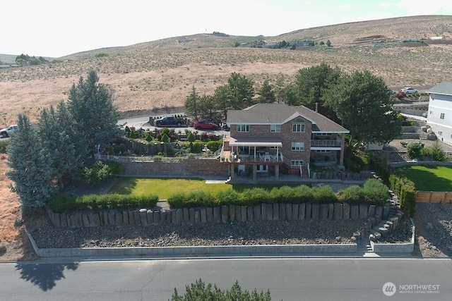 440 W Line Rd, Ephrata, WA 98823 - aerial view of property and surrounding area with a mountain backdrop