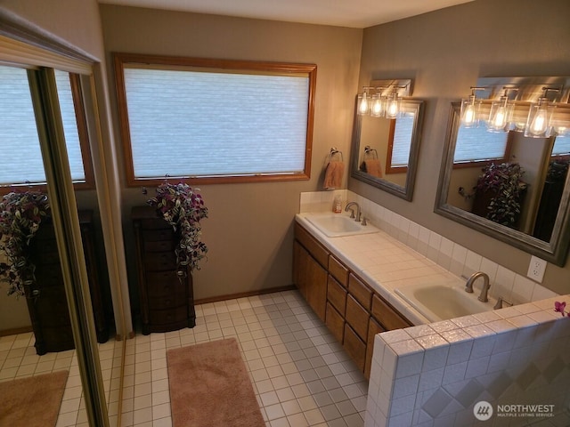 440 W Line Rd, Ephrata, WA 98823 - full bathroom with double vanity and baseboards