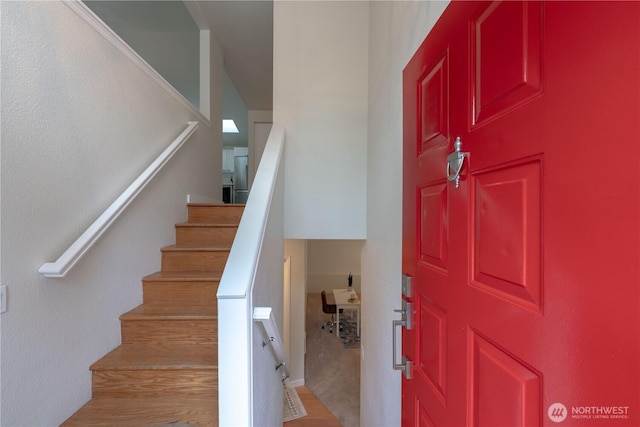 7309 46th Street Ct W, University Place, WA 98466 - entryway featuring stairway and wood finished floors