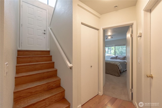 7309 46th Street Ct W, University Place, WA 98466 - stairs featuring wood finished floors