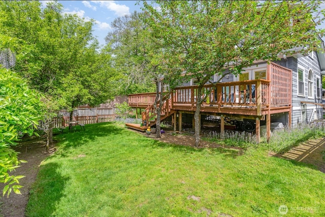 1833 3rd Ave, Kirkland, WA 98033 - view of yard featuring a deck and stairway