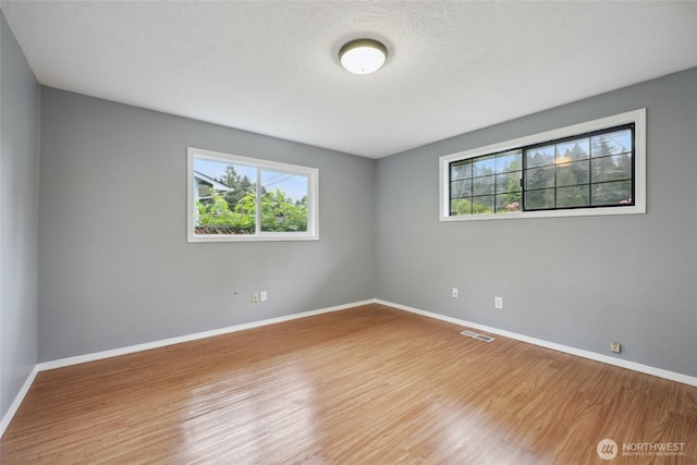 6836 Husky Way SE, Olympia, WA 98503 - unfurnished room featuring healthy amount of natural light, wood finished floors, and a textured ceiling