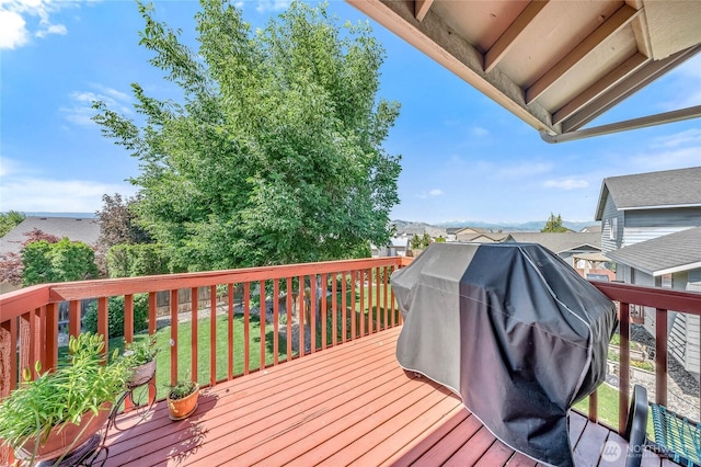 2427 Bellanca Ct, East Wenatchee, WA 98802 - deck featuring area for grilling and a yard