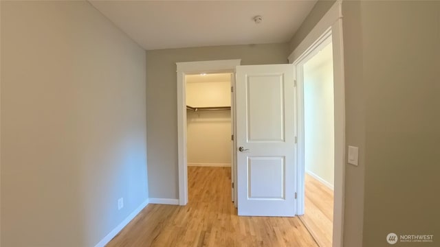 30022 2nd Pl SW, Federal Way, WA 98032 - hallway featuring light wood finished floors and baseboards