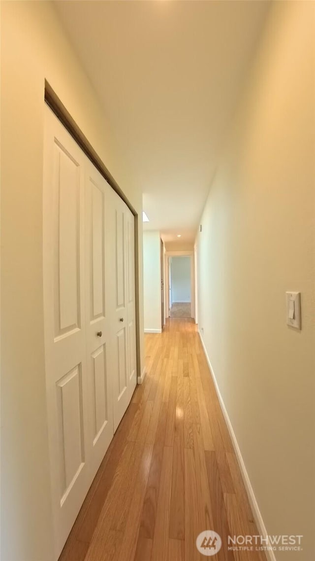 30022 2nd Pl SW, Federal Way, WA 98032 - hallway with light wood-type flooring and baseboards