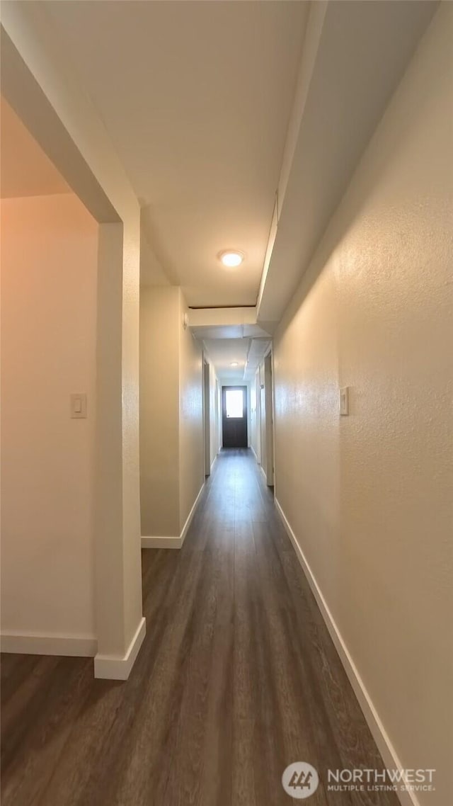 30022 2nd Pl SW, Federal Way, WA 98032 - hall with dark wood-style flooring and baseboards