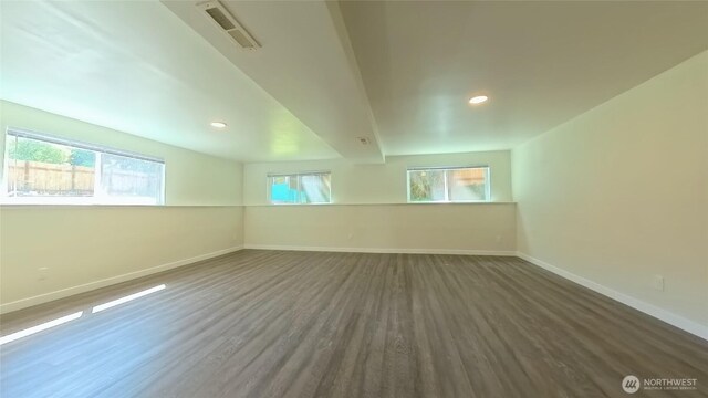 30022 2nd Pl SW, Federal Way, WA 98032 - spare room with dark wood-style flooring and recessed lighting