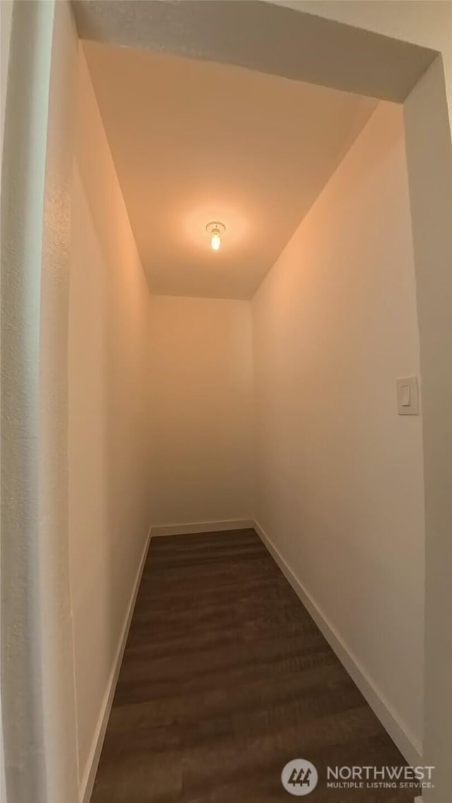 30022 2nd Pl SW, Federal Way, WA 98032 - corridor with dark wood-type flooring and baseboards
