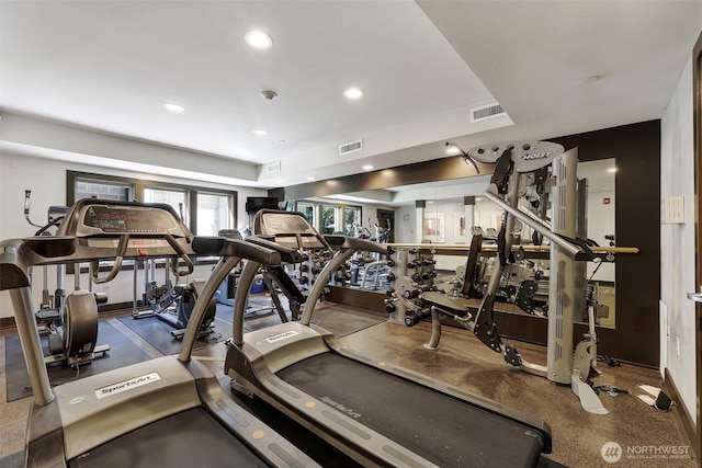 5450 Leary Ave NW Unit 251, Seattle, WA 98107 - workout area with recessed lighting