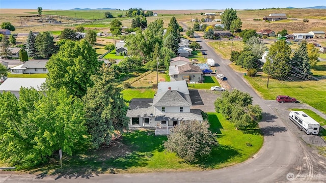 449 NE Cliff Ave, Wilbur, WA 99185 - aerial perspective of suburban area featuring mountains