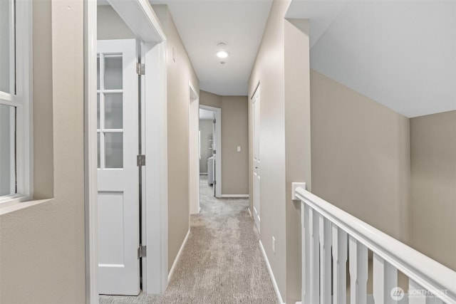 7114 Hazel Pl SE, Auburn, WA 98092 - corridor featuring carpet and an upstairs landing
