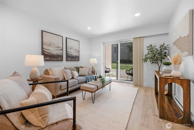14600 NE 32nd St Unit I4, Bellevue, WA 98007 - living room with light wood finished floors and recessed lighting