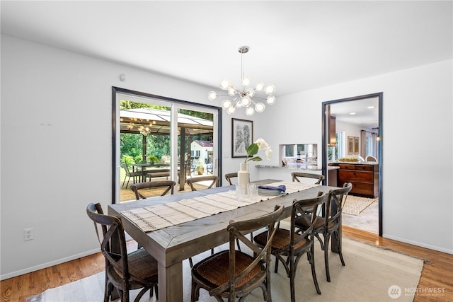 15052 253rd Ave SE, Issaquah, WA 98027 - dining space featuring a chandelier and light wood finished floors