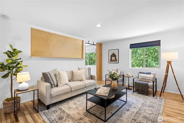 15052 253rd Ave SE, Issaquah, WA 98027 - living room featuring light wood-style floors and recessed lighting