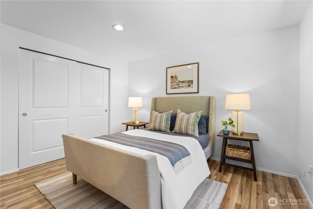 15052 253rd Ave SE, Issaquah, WA 98027 - bedroom with wood finished floors, recessed lighting, and a closet