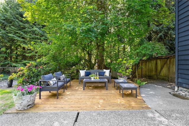 15052 253rd Ave SE, Issaquah, WA 98027 - fenced backyard featuring outdoor lounge area and a deck