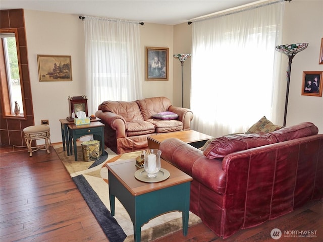 801 Hassalo Ave SE, Ocean Shores, WA 98569 - living area with hardwood / wood-style flooring