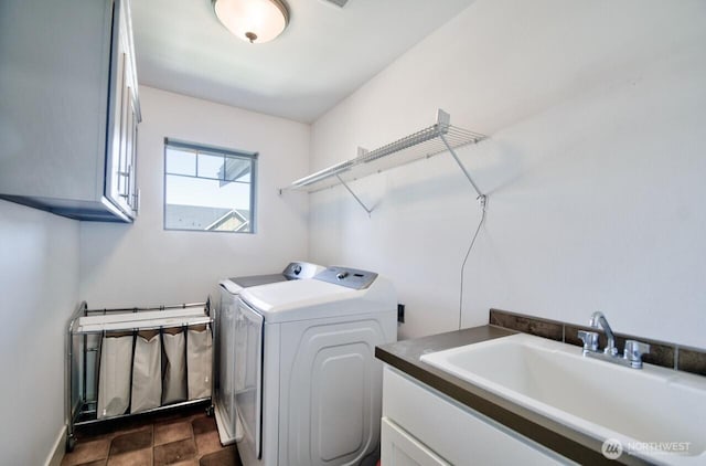 4704 204th Ct E, Spanaway, WA 98387 - laundry room with washer and clothes dryer and cabinet space