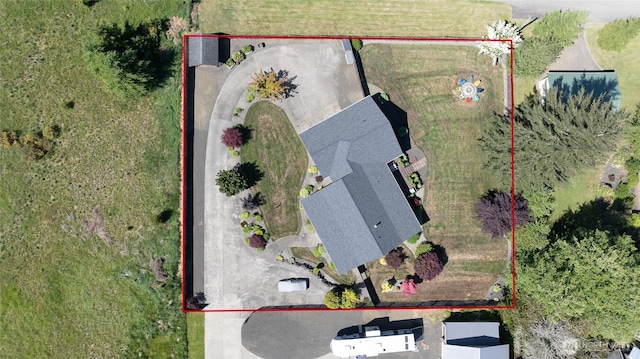 108 Garden Pl, Elma, WA 98541 - aerial view of property and surrounding area with property parcel outlined