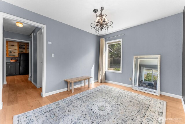 111 Norfolk Rd, Winthrop, WA 98862 - dining space with a chandelier and light wood-style flooring