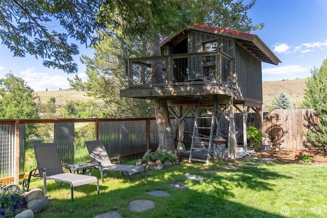 111 Norfolk Rd, Winthrop, WA 98862 - rear view of property featuring a fenced backyard