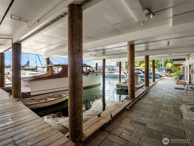 2900 Westlake Ave N, Seattle, WA 98109 - dock area featuring boat lift