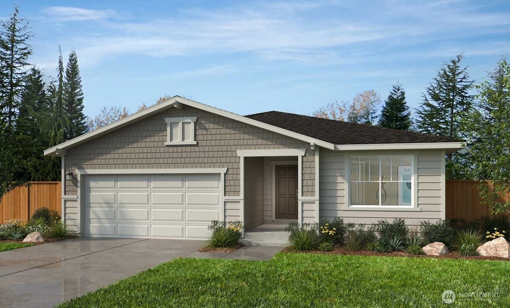 18524 135th Ave E Unit 118, Puyallup, WA 98374 - view of front of home featuring concrete driveway and a garage