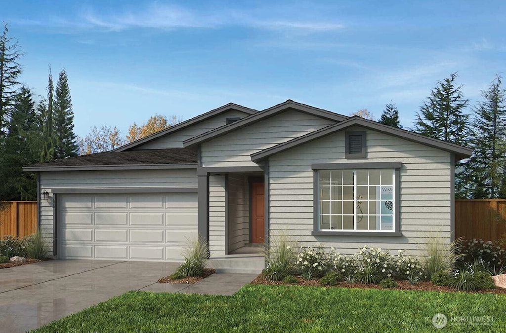 18528 135th Ave E Unit 117, Puyallup, WA 98374 - single story home with driveway and an attached garage