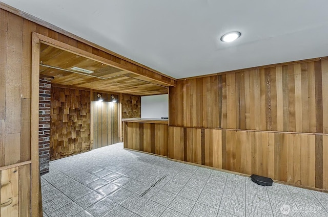 2781 Lake Whatcom Blvd, Bellingham, WA 98229 - spare room with wood walls