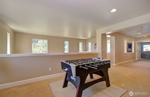 15202 NE 102nd Way, Vancouver, WA 98685 - recreation room featuring carpet flooring, plenty of natural light, and recessed lighting