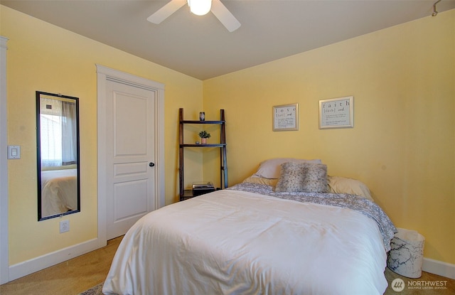 15202 NE 102nd Way, Vancouver, WA 98685 - carpeted bedroom featuring baseboards and ceiling fan
