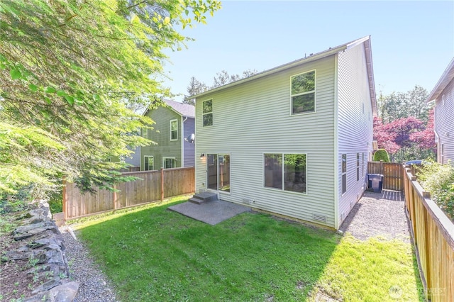2413 106th Dr SE, Lake Stevens, WA 98258 - back of property with a patio and entry steps