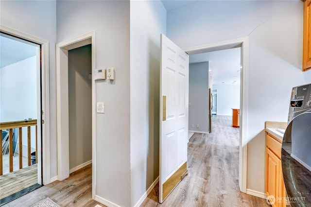 2800 Cliff St, Port Townsend, WA 98368 - hall with light wood finished floors and baseboards