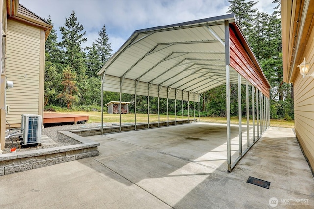 2800 Cliff St, Port Townsend, WA 98368 - view of property's community with a detached carport, driveway, and an outdoor structure