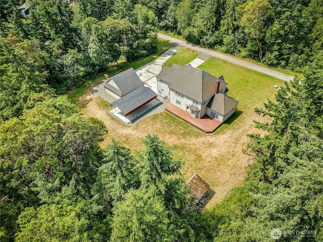 2800 Cliff St, Port Townsend, WA 98368 - aerial view of property and surrounding area with a forest