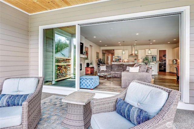 4689 Petrel St, Port Townsend, WA 98368 - view of patio featuring outdoor lounge area