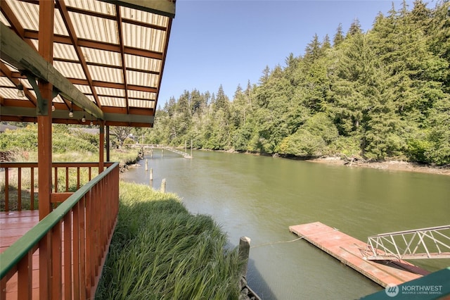 1211 E Market St, Aberdeen, WA 98520 - dock with a water view and a view of trees