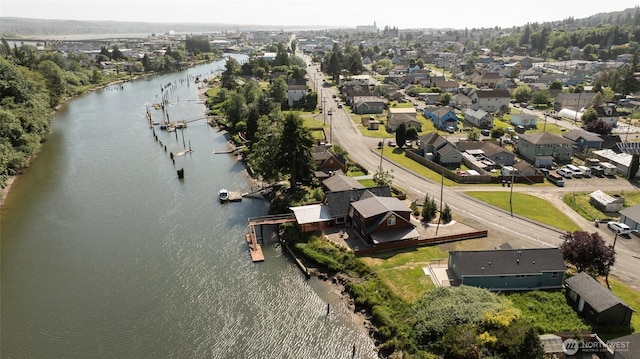 1211 E Market St, Aberdeen, WA 98520 - aerial view of residential area with a large body of water