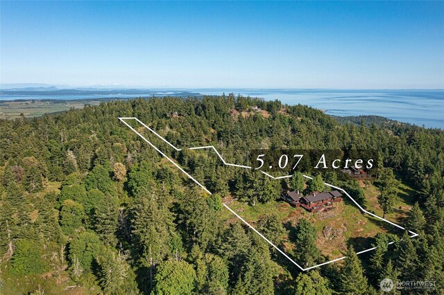 2000 Mount Dallas Rd, Friday Harbor, WA 98250 - aerial overview of property's location with property boundaries highlighted