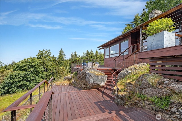 2000 Mount Dallas Rd, Friday Harbor, WA 98250 - deck with stairway