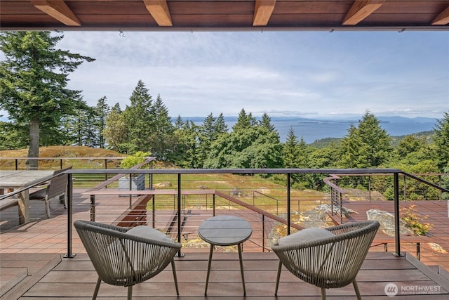 2000 Mount Dallas Rd, Friday Harbor, WA 98250 - view of wooden deck