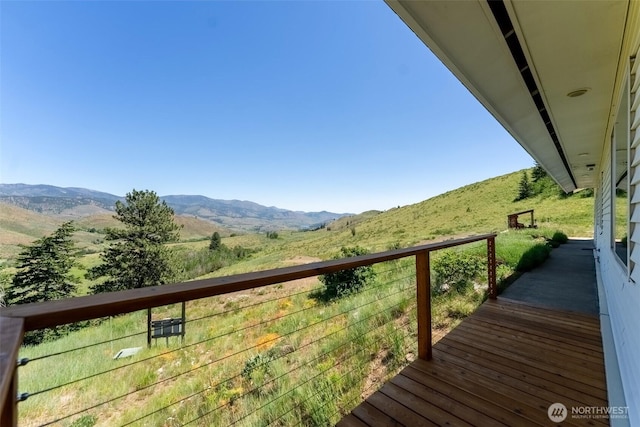 427 Rendezvous Rd, Winthrop, WA 98862 - deck with a mountain view