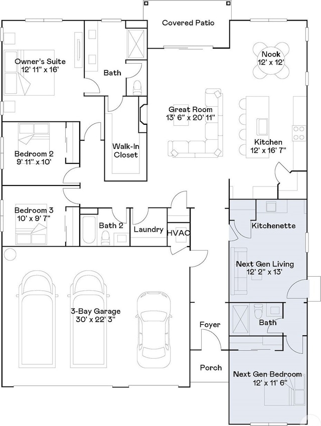 2605 S 7th Way, Ridgefield, WA 98642 - room layout