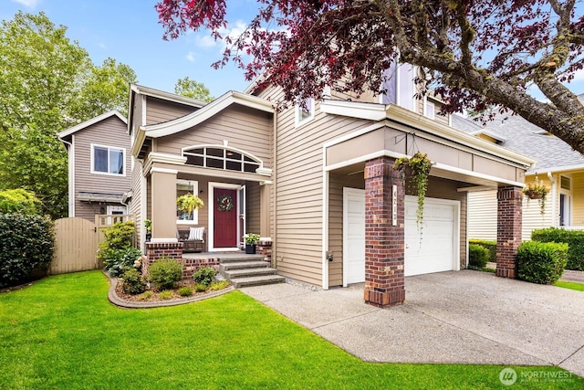 4213 249th Ct SE, Sammamish, WA 98029 - mid-century inspired home with concrete driveway, an attached garage, and brick siding