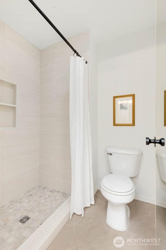 4213 249th Ct SE, Sammamish, WA 98029 - bathroom with a stall shower and tile patterned flooring