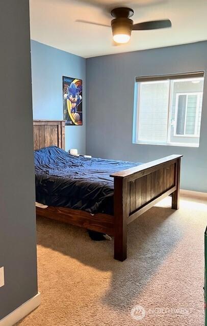 1342 Cascade St, Sultan, WA 98294 - carpeted bedroom with a ceiling fan